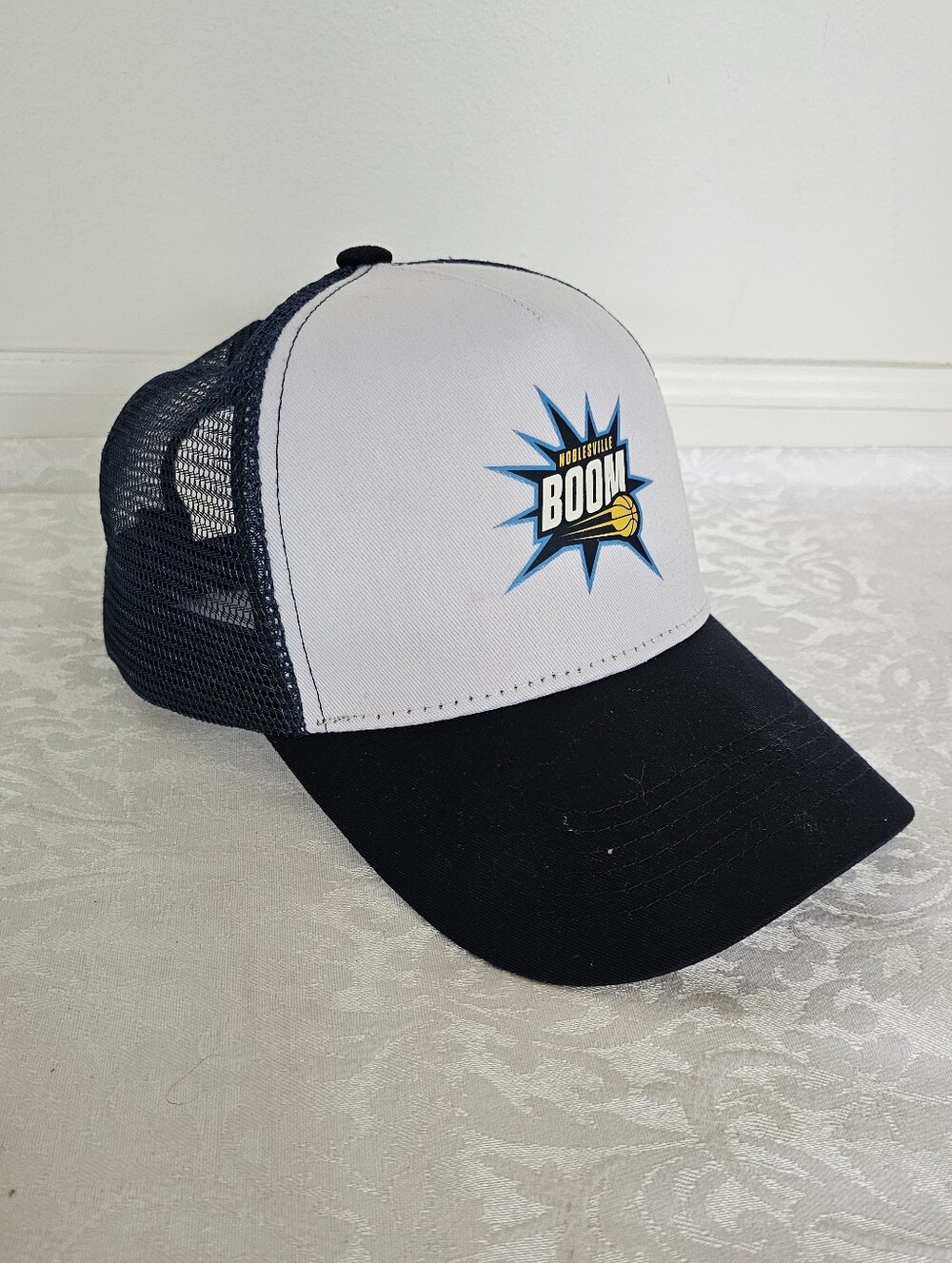 Noblesville Boom Indiana Pacers G League  Mesh-Back Adult Trucker Hat